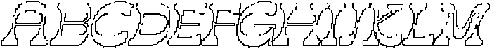 Quiros Pixel Outline otf (400) Font UPPERCASE