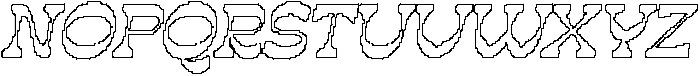Quiros Pixel Outline otf (400) Font UPPERCASE