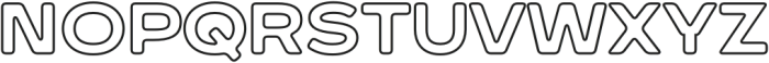 Quisans Outline otf (400) Font LOWERCASE