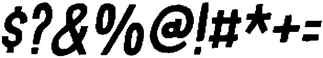 Quite Blue Italic otf (400) Font OTHER CHARS