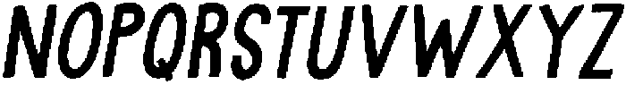 Quite Blue Italic otf (400) Font UPPERCASE