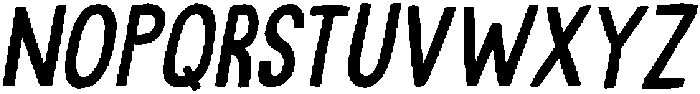 Quite Blue Italic otf (400) Font LOWERCASE