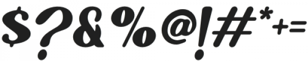 Quitery Italic otf (400) Font OTHER CHARS