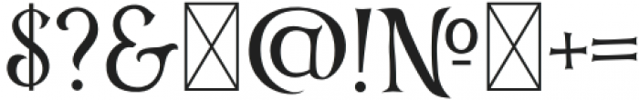 Quivering Chic Regular otf (400) Font OTHER CHARS