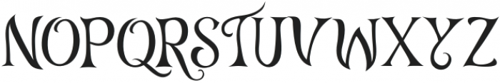 Quivering Chic Regular otf (400) Font LOWERCASE