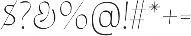 Quiverleaf CF Light Italic otf (300) Font OTHER CHARS