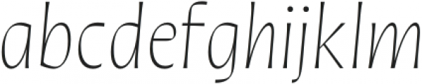 Quiverleaf CF Light Italic otf (300) Font LOWERCASE