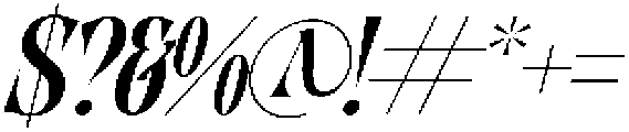 Qulight Italic otf (300) Font OTHER CHARS