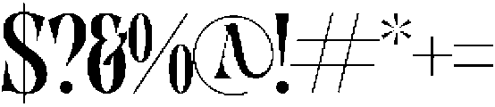 Qulight otf (300) Font OTHER CHARS