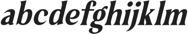 Qunaden Italic otf (400) Font LOWERCASE