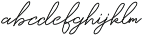 Qurates Signature two alt ttf (400) Font LOWERCASE
