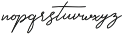 Qurates Signature two alt ttf (400) Font LOWERCASE