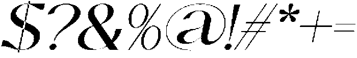 Quylo Oblique otf (400) Font OTHER CHARS