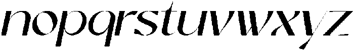 Quylo Oblique otf (400) Font LOWERCASE