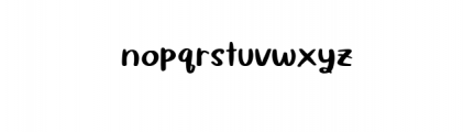 Quiky Font LOWERCASE