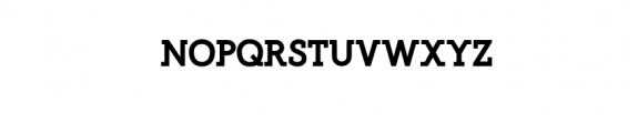 Qumberland Slab - Clean Strong Bold Font Font UPPERCASE