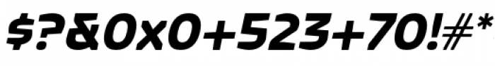 Quagmire B Semibold Italic Font OTHER CHARS