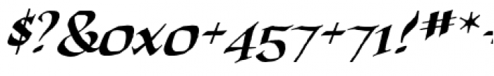 Quahog BB Bold Italic Font OTHER CHARS