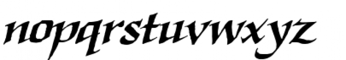 Quahog BB Bold Italic Font LOWERCASE