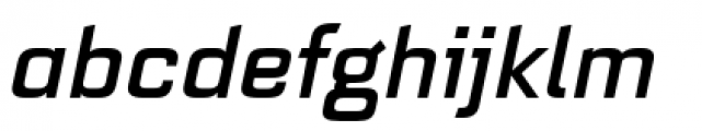 Quarca Extended Medium Italic Font LOWERCASE