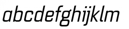 Quarca Normal Regular Italic Font LOWERCASE