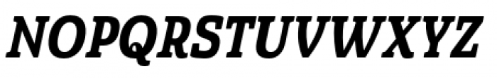 Quatie Condensed Bold Italic Font UPPERCASE