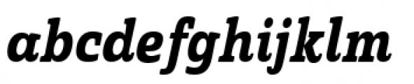Quatie Condensed Bold Italic Font LOWERCASE