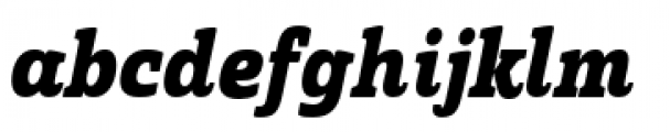 Quatie Condensed ExBold Italic Font LOWERCASE