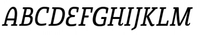 Quatie Condensed Medium Italic Font UPPERCASE