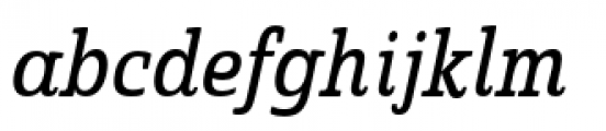 Quatie Condensed Medium Italic Font LOWERCASE