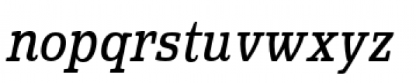 Quatie Condensed Medium Italic Font LOWERCASE