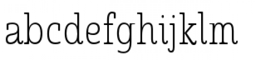 Quatie Condensed Thin Font LOWERCASE