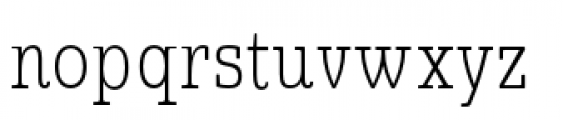 Quatie Condensed Thin Font LOWERCASE