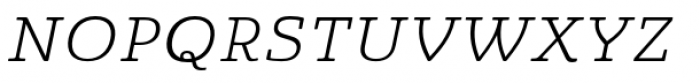 Quatie Extended Book Italic Font UPPERCASE