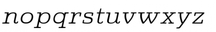 Quatie Extended Book Italic Font LOWERCASE