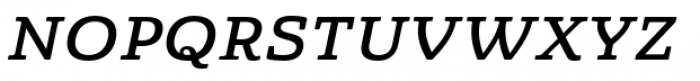 Quatie Extended Demi Italic Font UPPERCASE