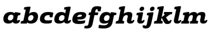 Quatie Extended ExBold Italic Font LOWERCASE