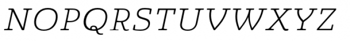 Quatie Extended Light Italic Font UPPERCASE