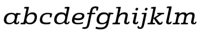 Quatie Extended Medium Italic Font LOWERCASE