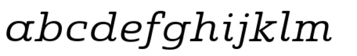 Quatie Extended Regular Italic Font LOWERCASE
