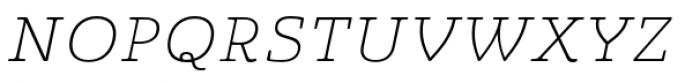 Quatie Extended Thin Italic Font UPPERCASE