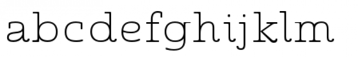 Quatie Extended Thin Font LOWERCASE