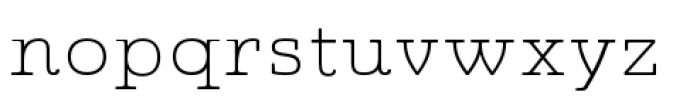Quatie Extended Thin Font LOWERCASE