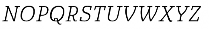 Quatie Normal Book Italic Font UPPERCASE