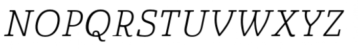 Quatie Normal Light Italic Font UPPERCASE