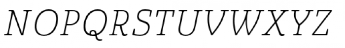 Quatie Normal Thin Italic Font UPPERCASE