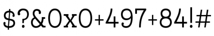 Queulat Condensed Alt Regular Font OTHER CHARS