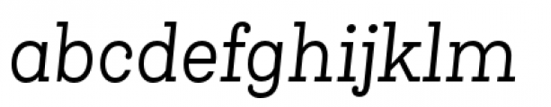Queulat Condensed Regular Italic Font LOWERCASE