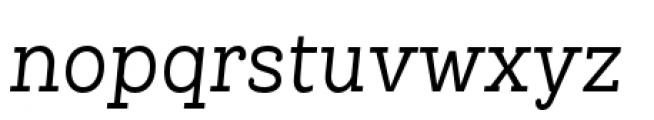Queulat Condensed Regular Italic Font LOWERCASE