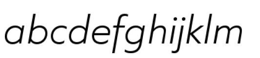 Quiet Sans Light Italic Font LOWERCASE